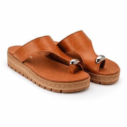 Sandália Feminina Plataforma Anabela Conforto Casual Elegante