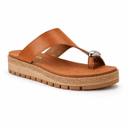 Sandália Feminina Plataforma Anabela Conforto Casual Elegante
