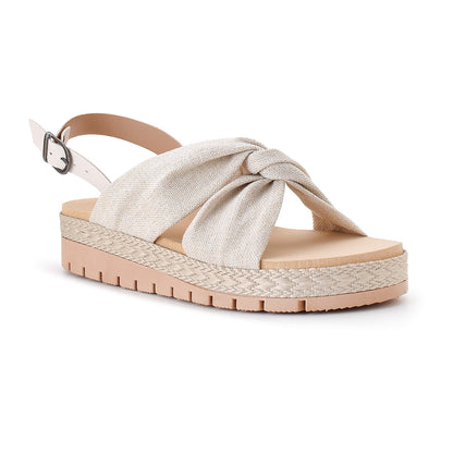 Sandália Feminina Anabela Plataforma Casual Conforto Dia a Dia