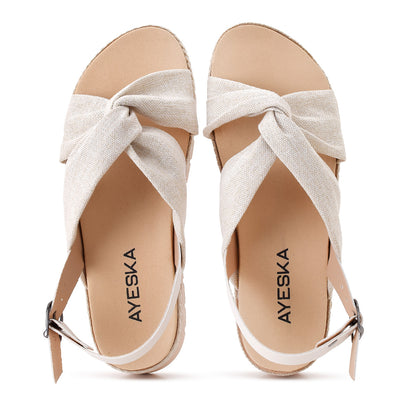 Sandália Feminina Anabela Plataforma Casual Conforto Dia a Dia